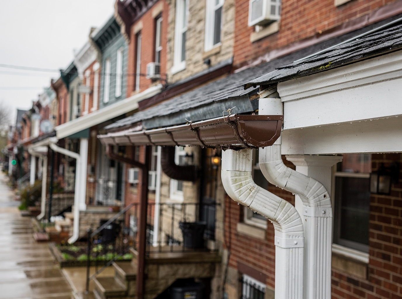 Gutter Installation Options for Philadelphia Row Homes