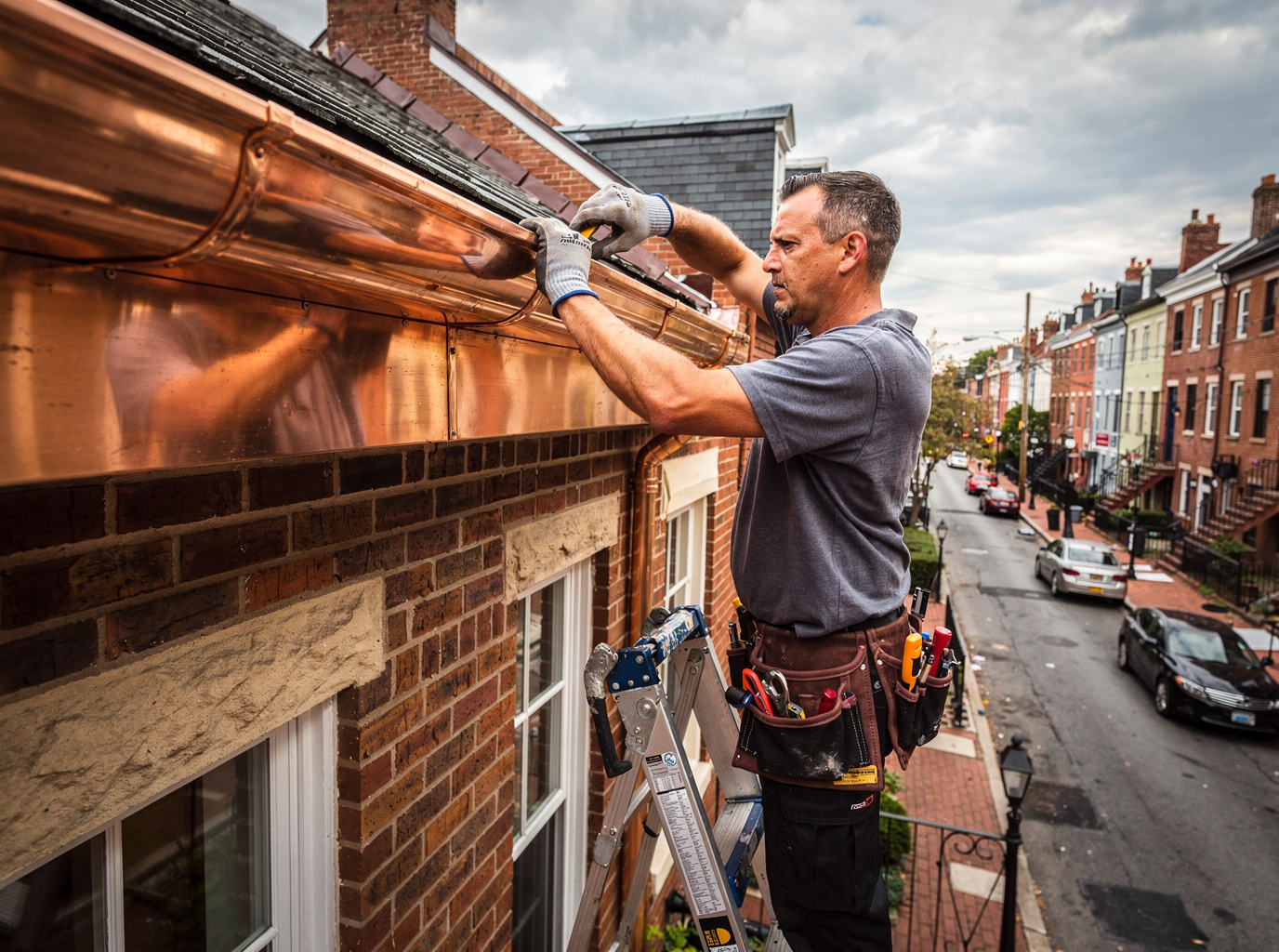 Copper Gutters in Philadelphia, PA